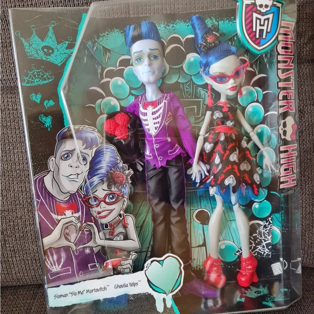 Monster High Character Art with Red and Blue Accents